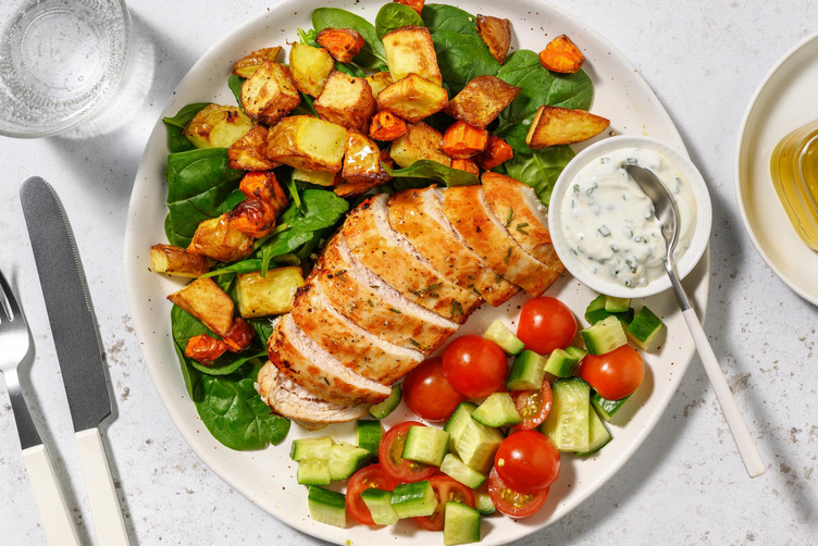 Rosmarin- og hvitløkskrydret kylling