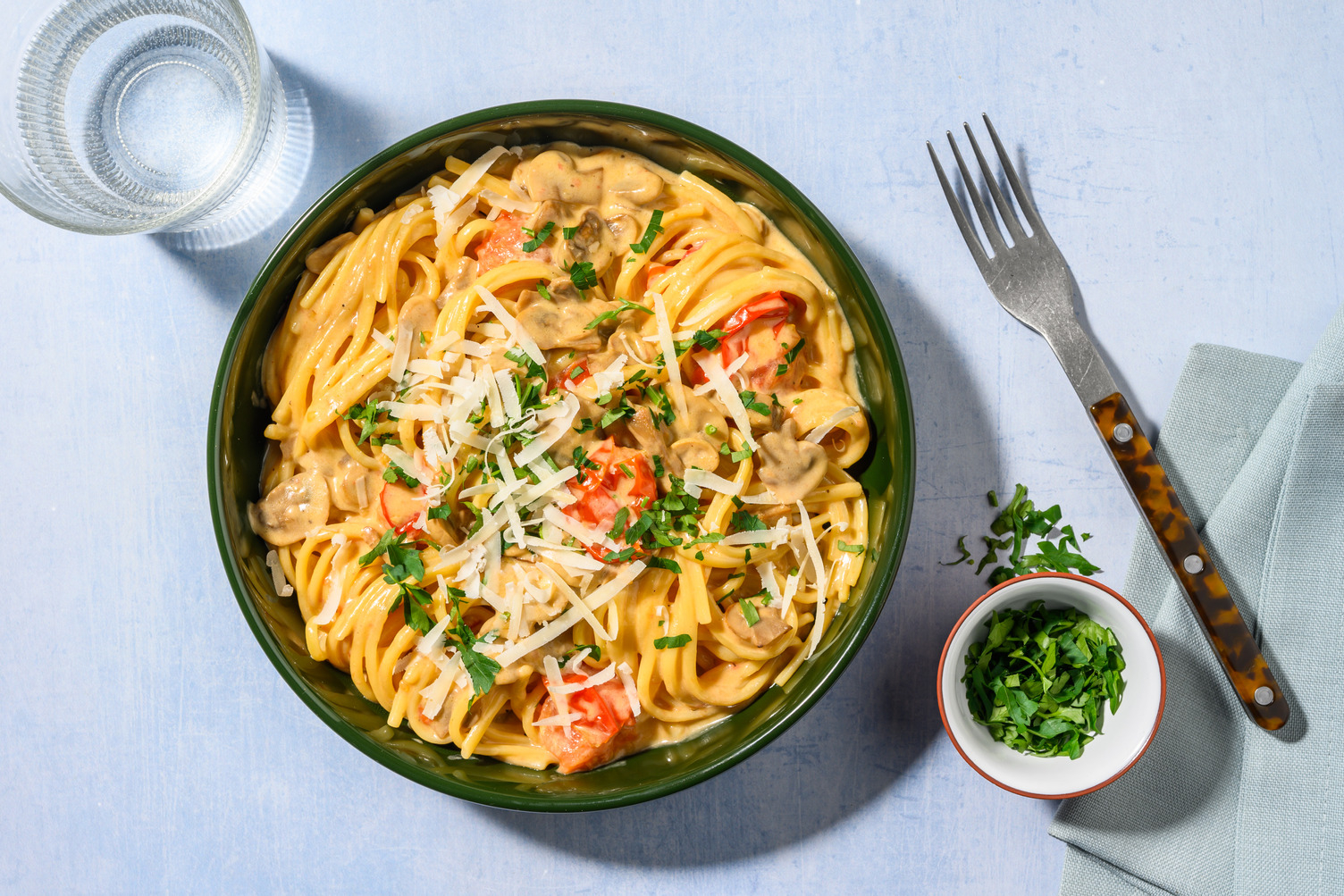 Truffle Mushroom Pasta with Bacon