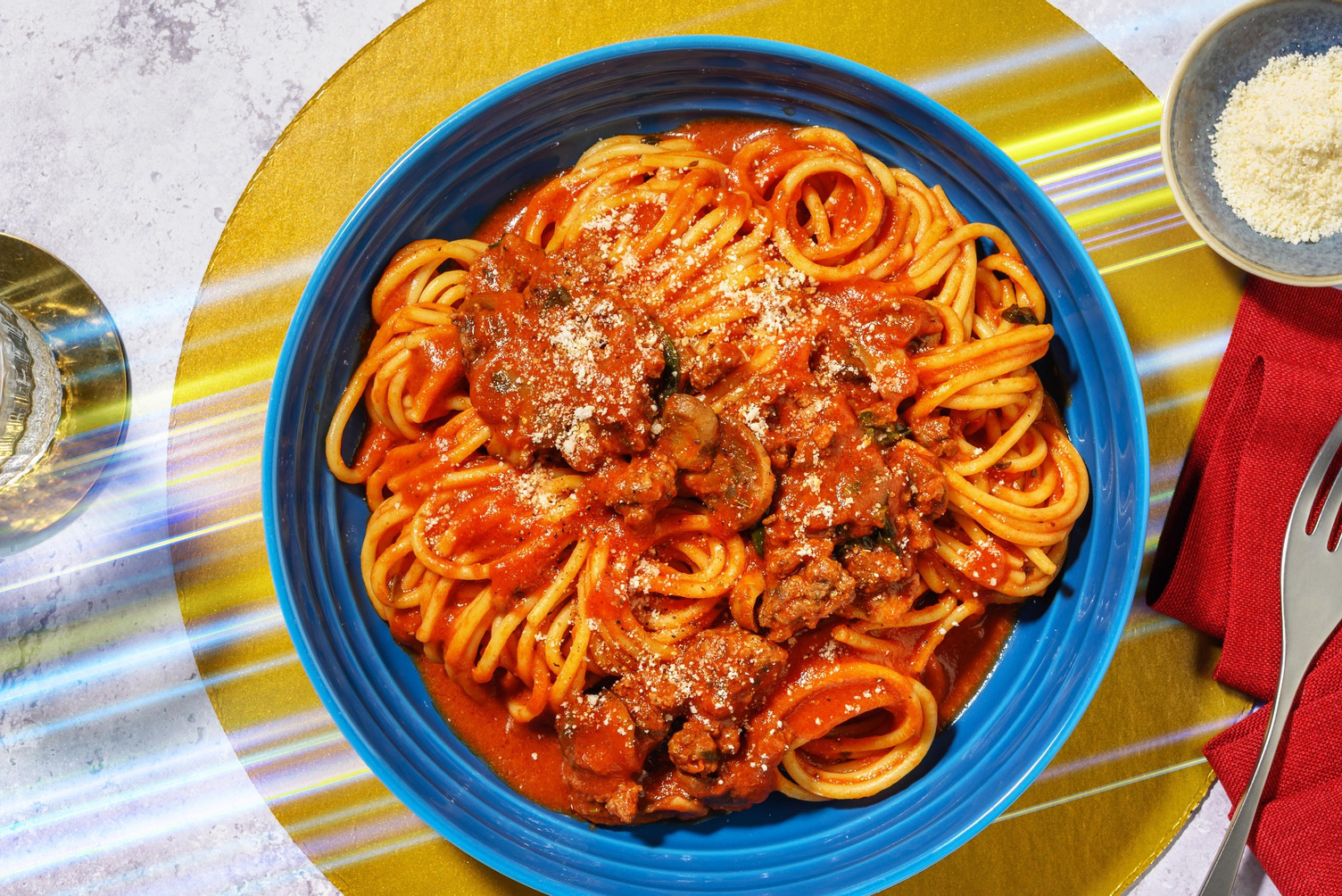 Super Sonic Spaghetti, Beef and Mushroom Ragu