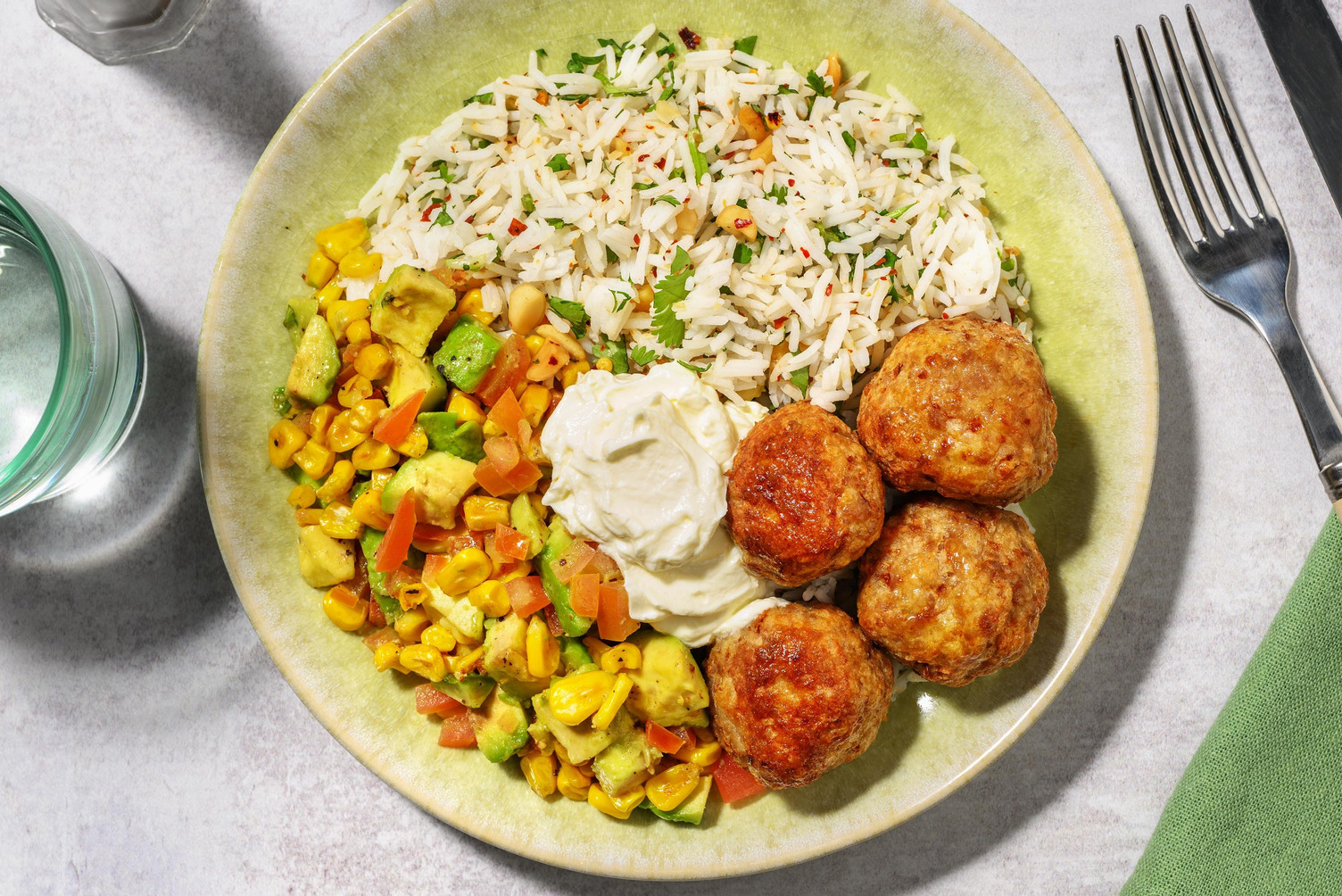 Mexikanska köttbullar på fläskfärs