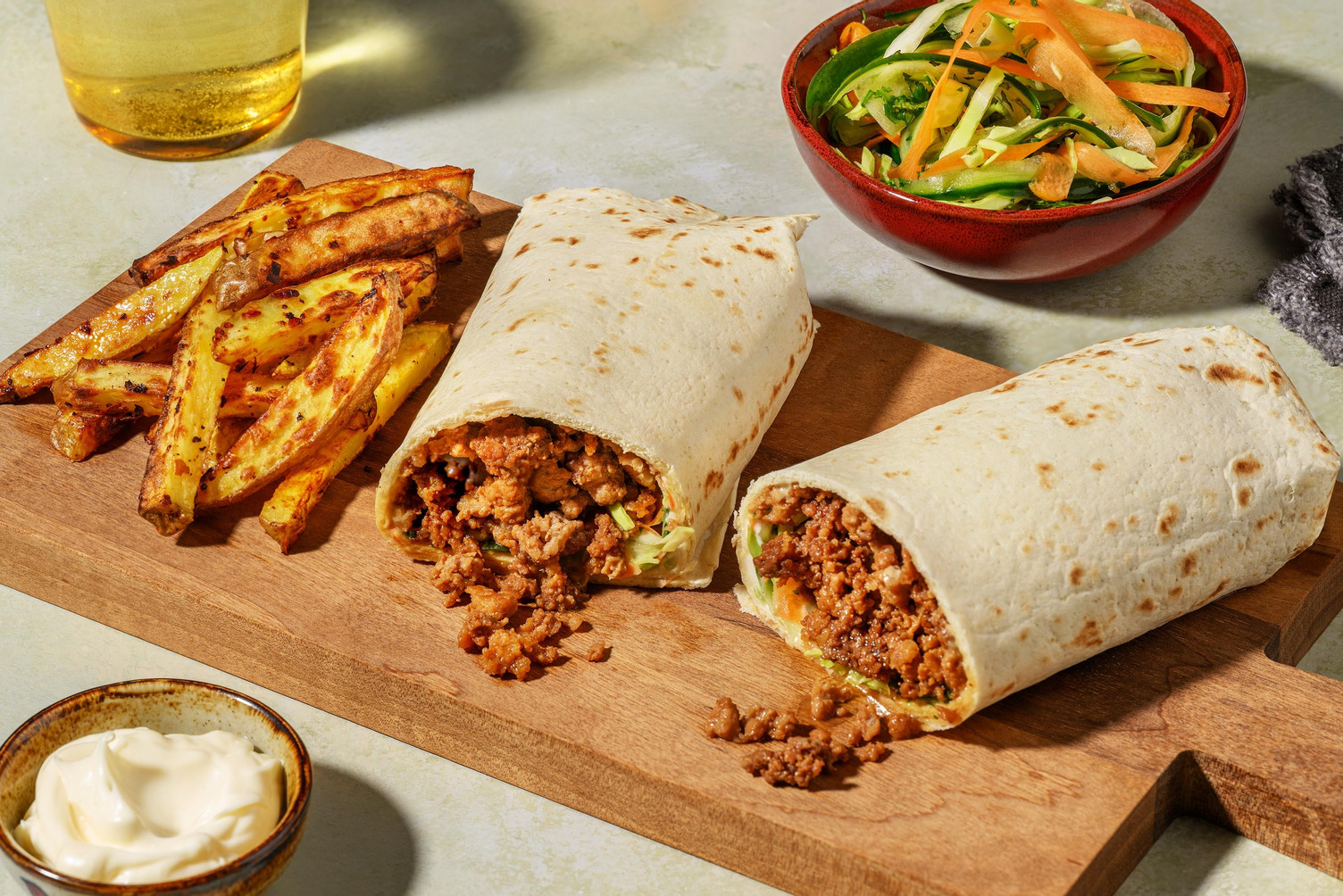 Vietnamesisk wrap med hakket svine- og kalvekød