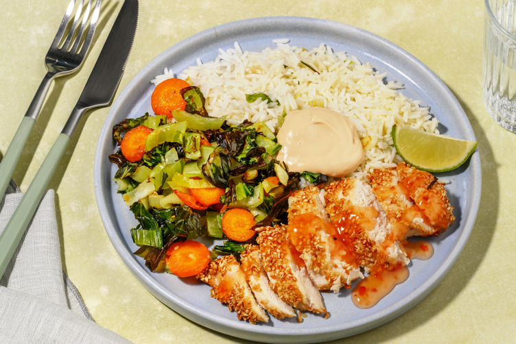 Sesampaneret kylling