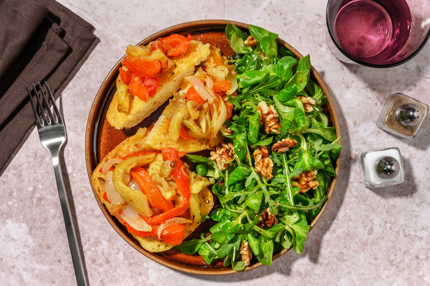 Escalivada de verduras con ternera