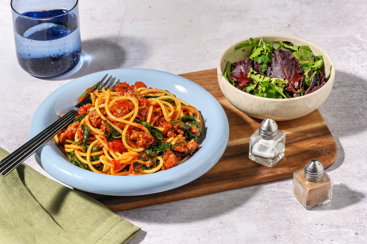 No-Chop Bolognese and Fresh Tagliatelle