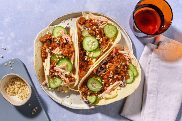 Teriyaki Pork & Sesame Slaw Tacos