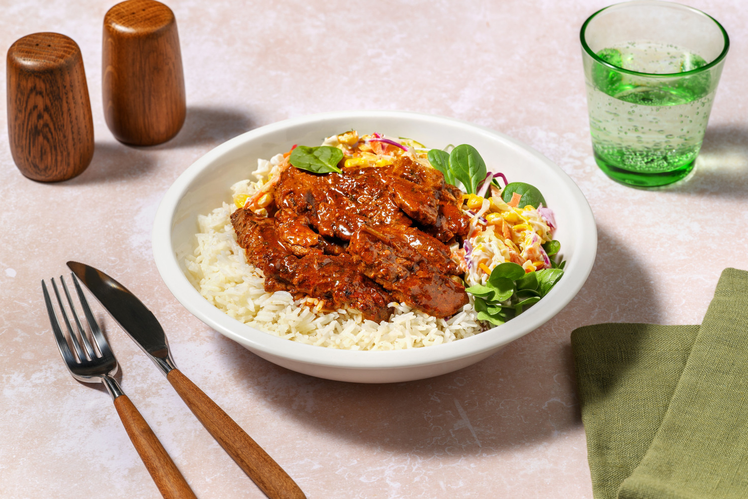 Mexican-Style Beef, Prawn & Garlic Rice