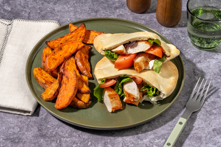 Double Lemon Pepper Chicken Pita Pockets