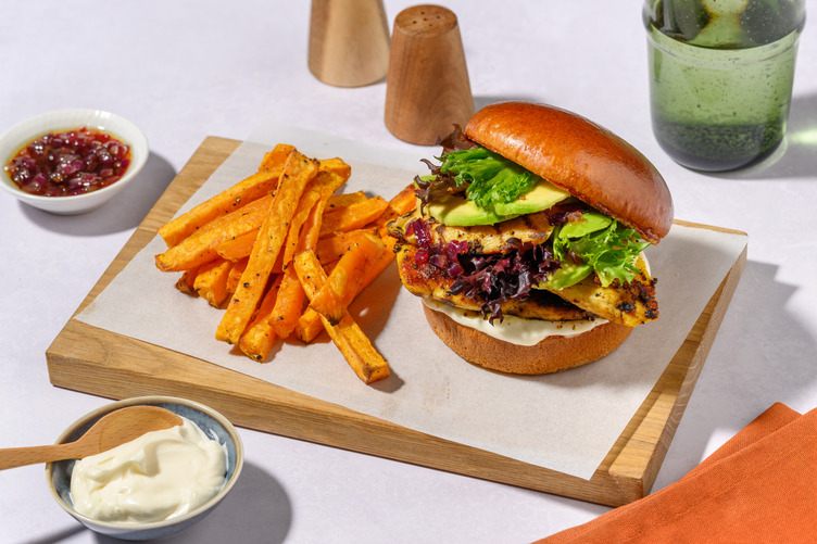 Smokey Halloumi & Avocado Burger