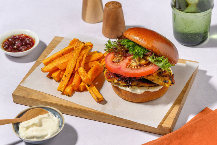 Double Smokey Chicken & Onion Chutney Burger