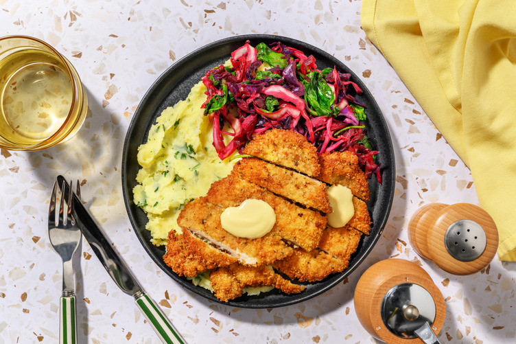 Pork Schnitzel & Sautéed Balsamic Veggies