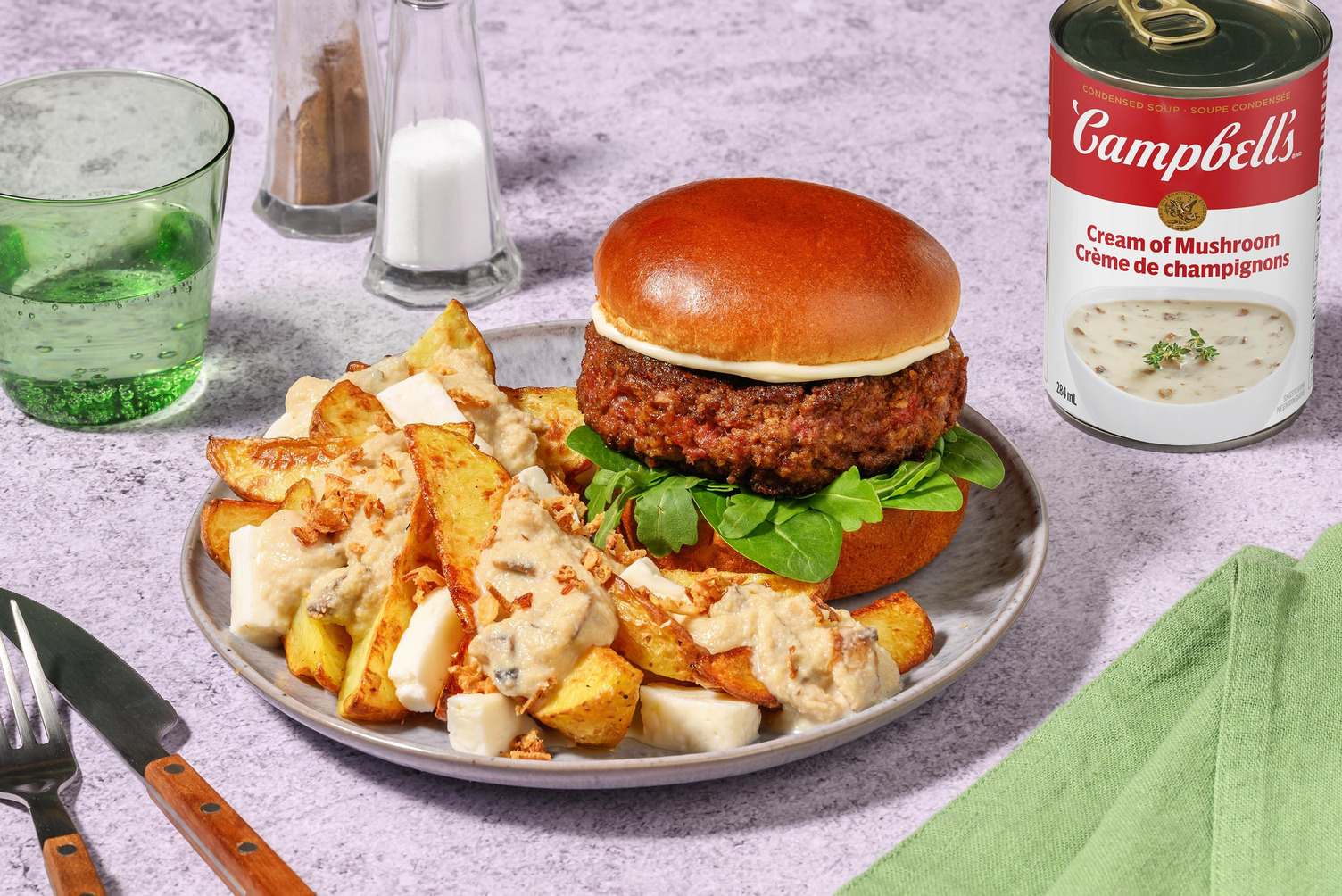 Burgers de dinde aux champignons crémeux