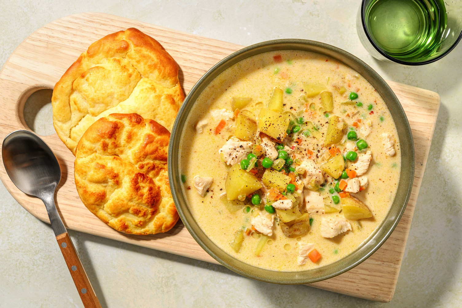 Chicken Thighs 'Pot Pie' Chowder