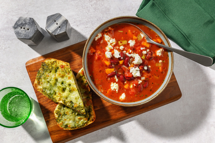 Tuscan Kidney Bean & Veggie Soup