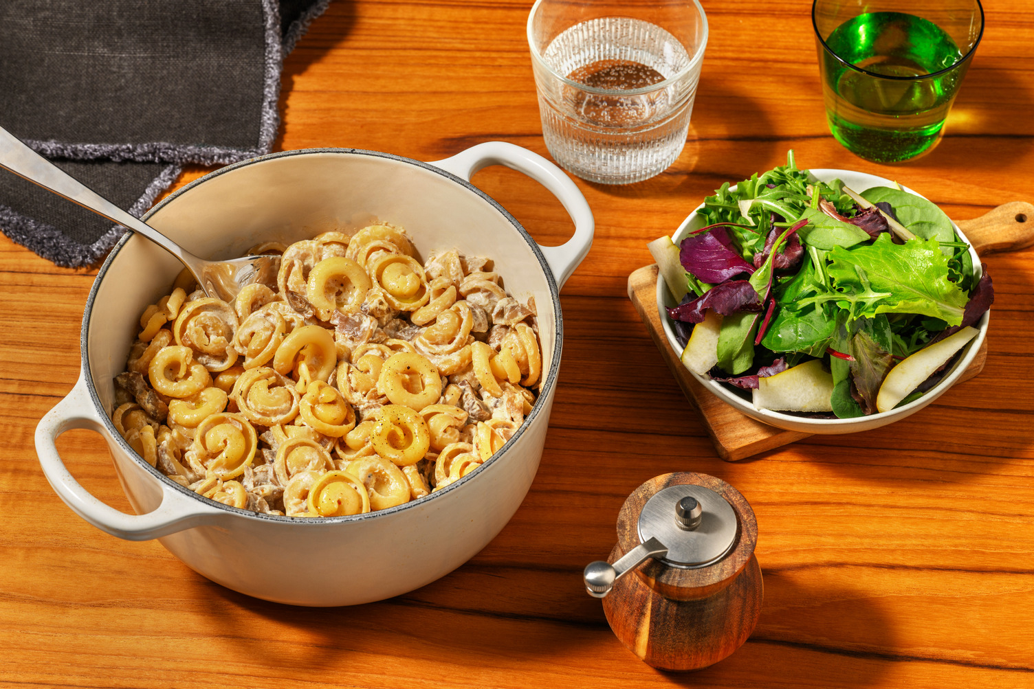 One-Pot Garlicky Mushroom & Plant-Based Mince Orecchiette