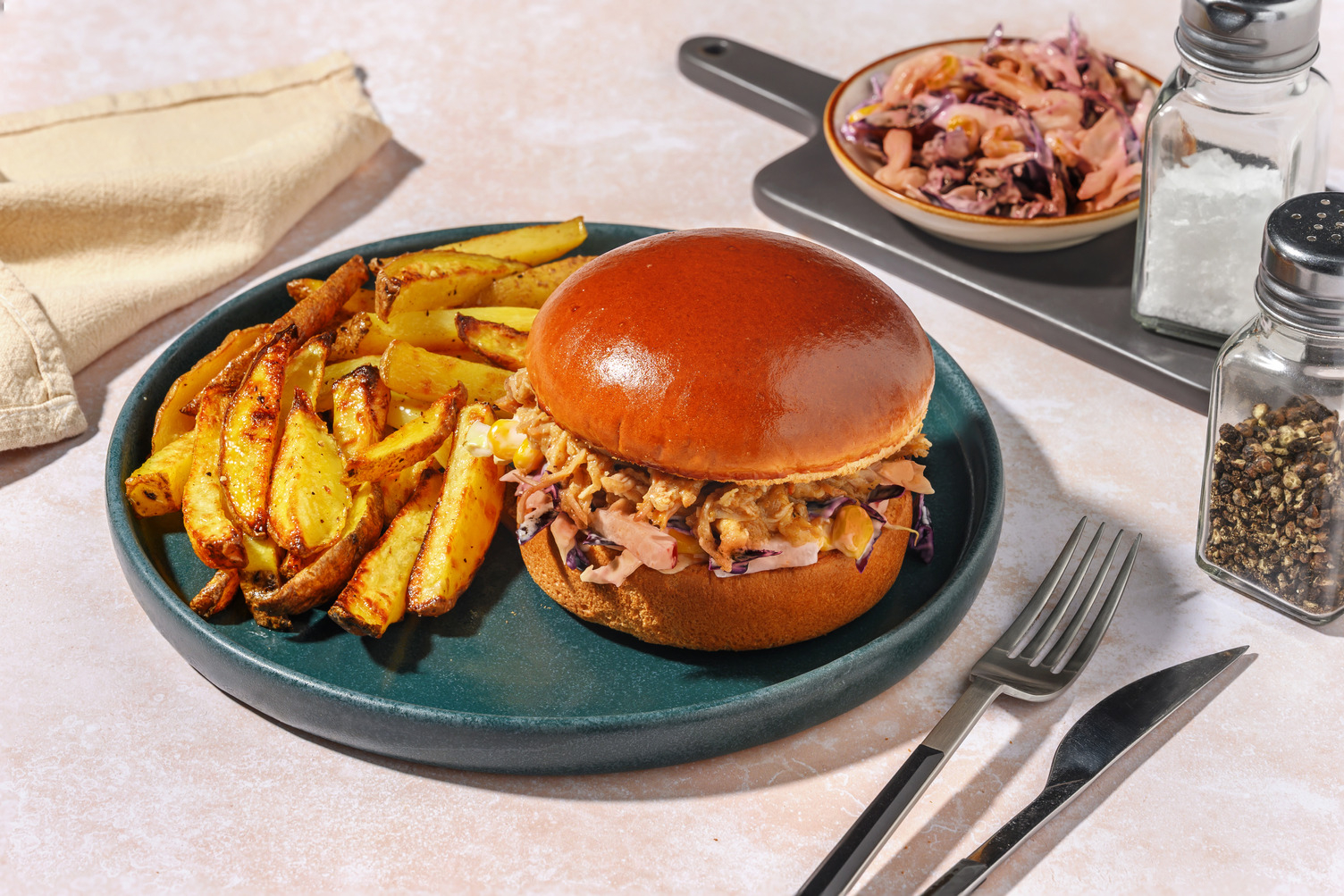 Cheesy Mexican Chicken Burger