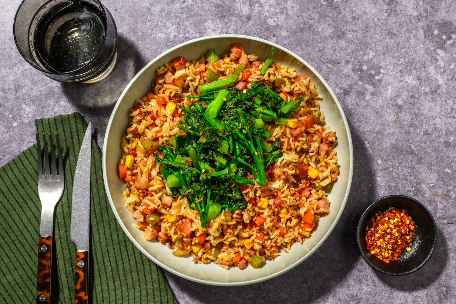 Bacon & Veggie Fried Rice