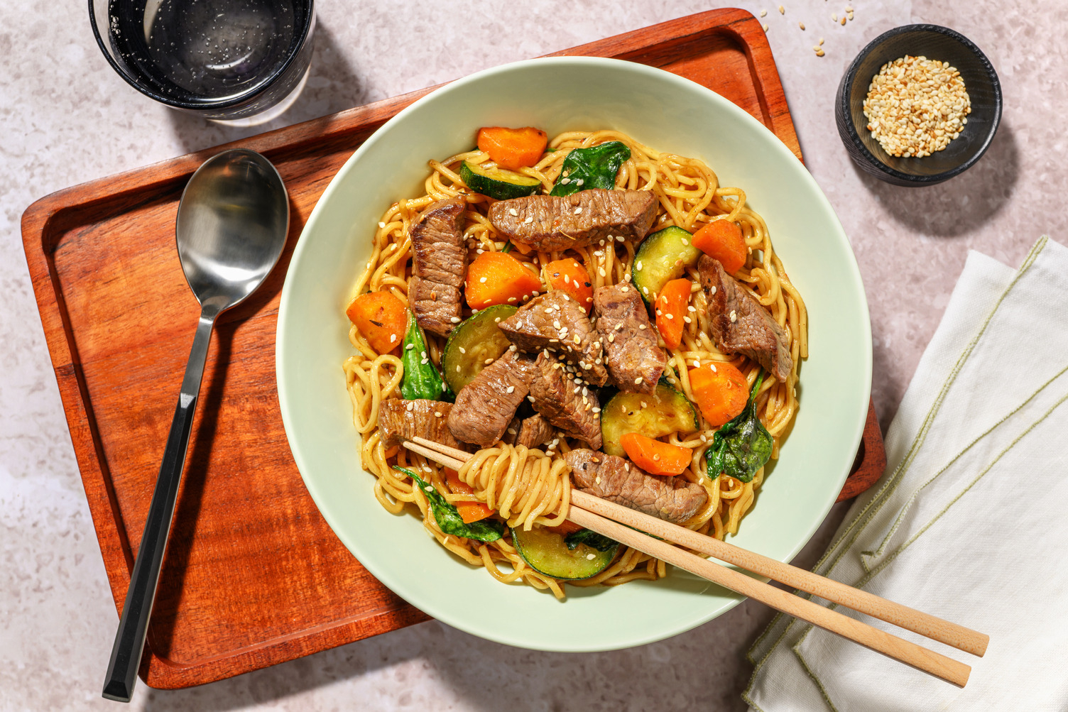 Easy Beef Lo Mein Noodle Stir-Fry