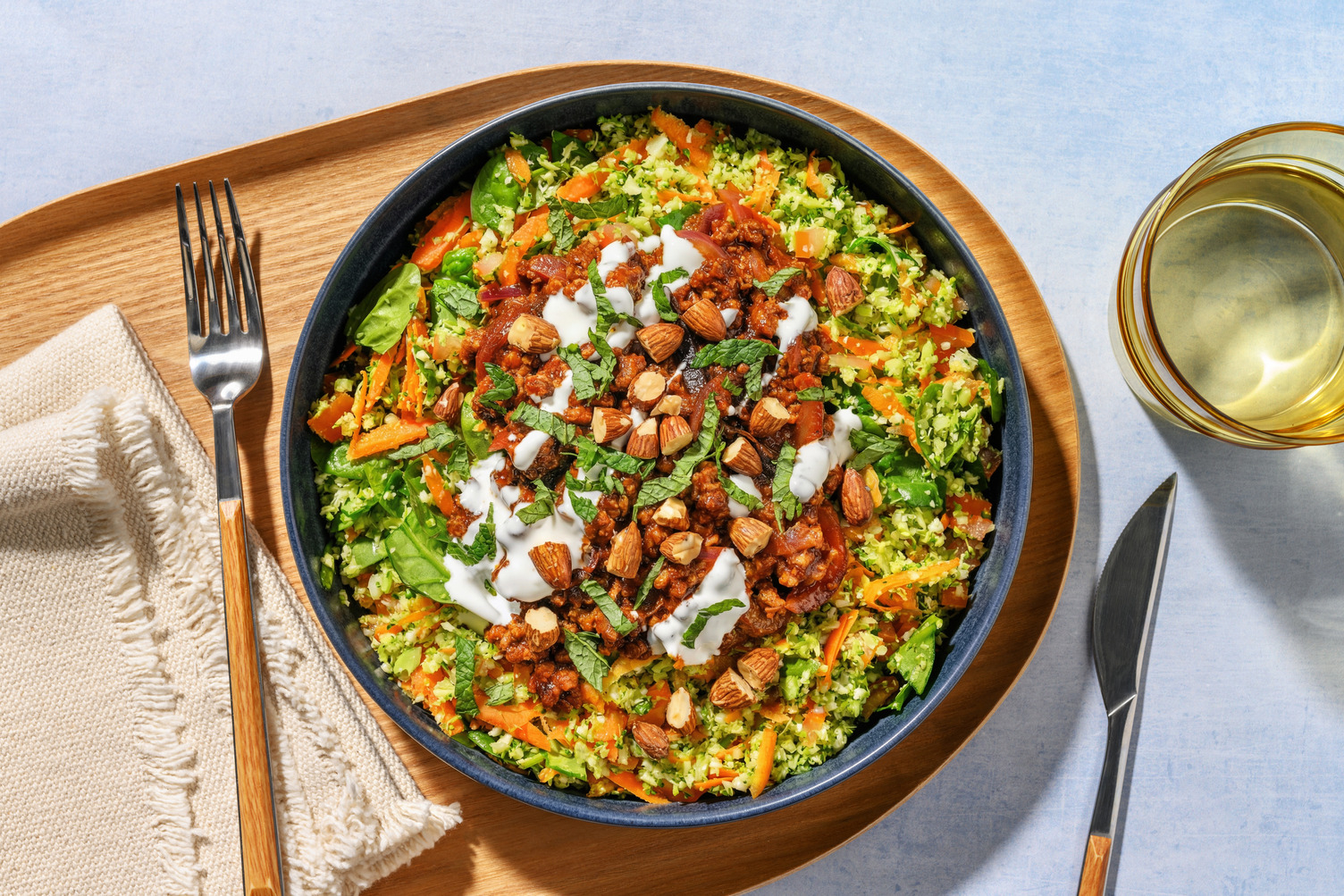 Moroccan Double Beef & Cauli-Broccoli Rice 