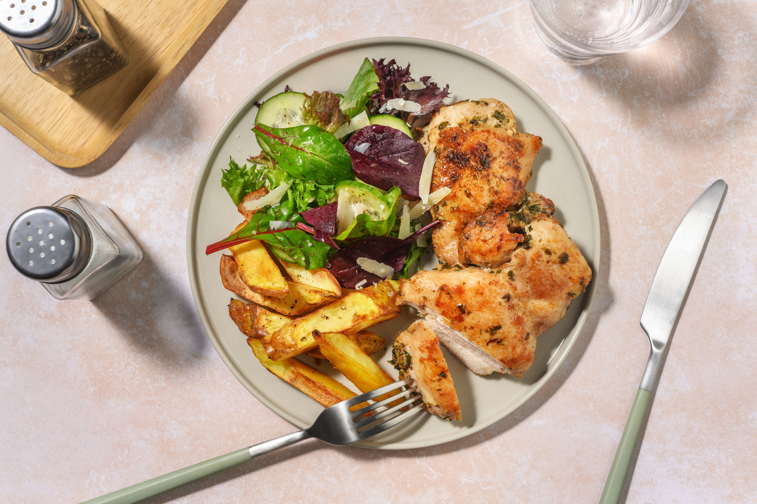 Pre-Marinated Chicken, Bacon & Oven-Baked Fries