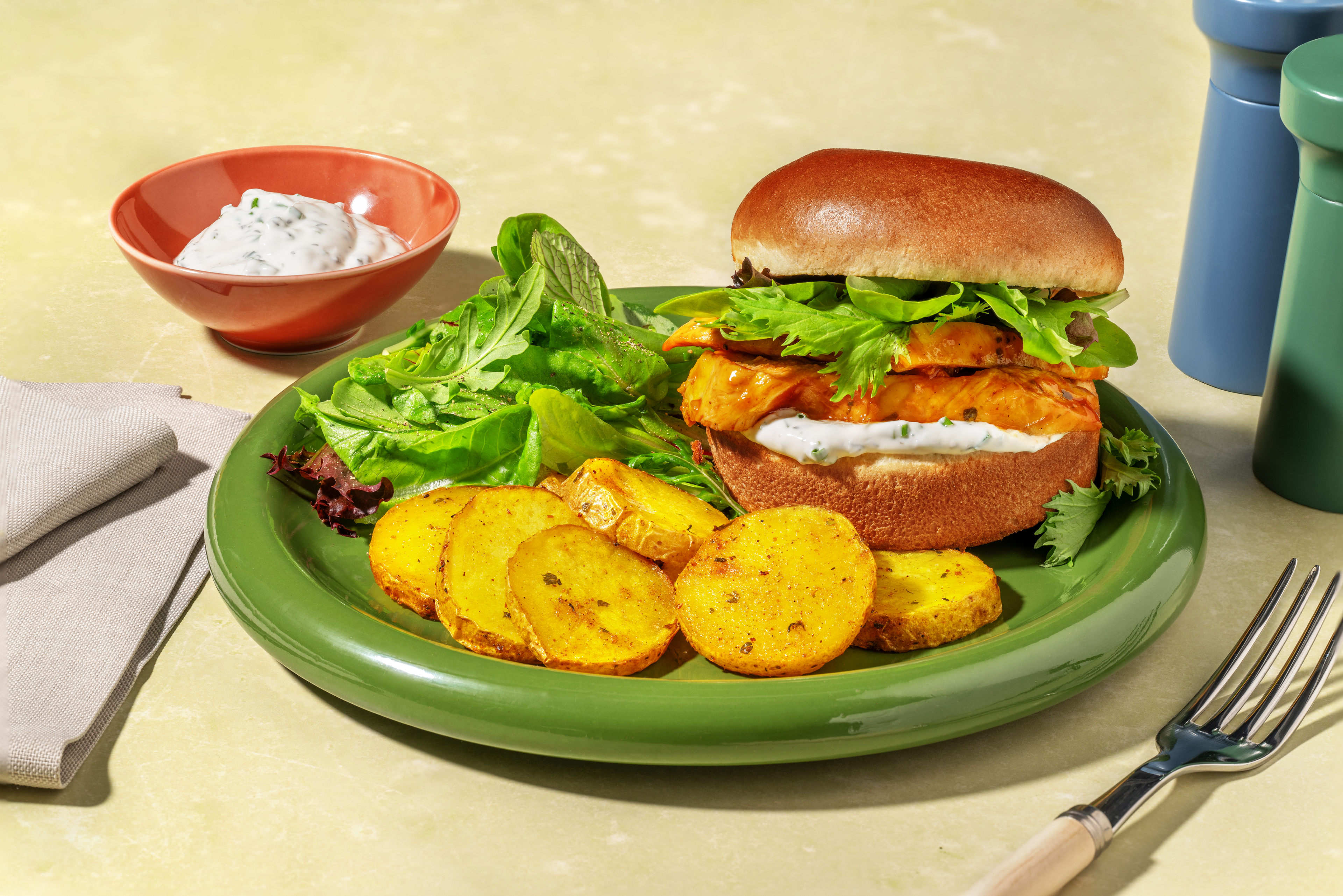 Sandwichs au haloumi BBQ