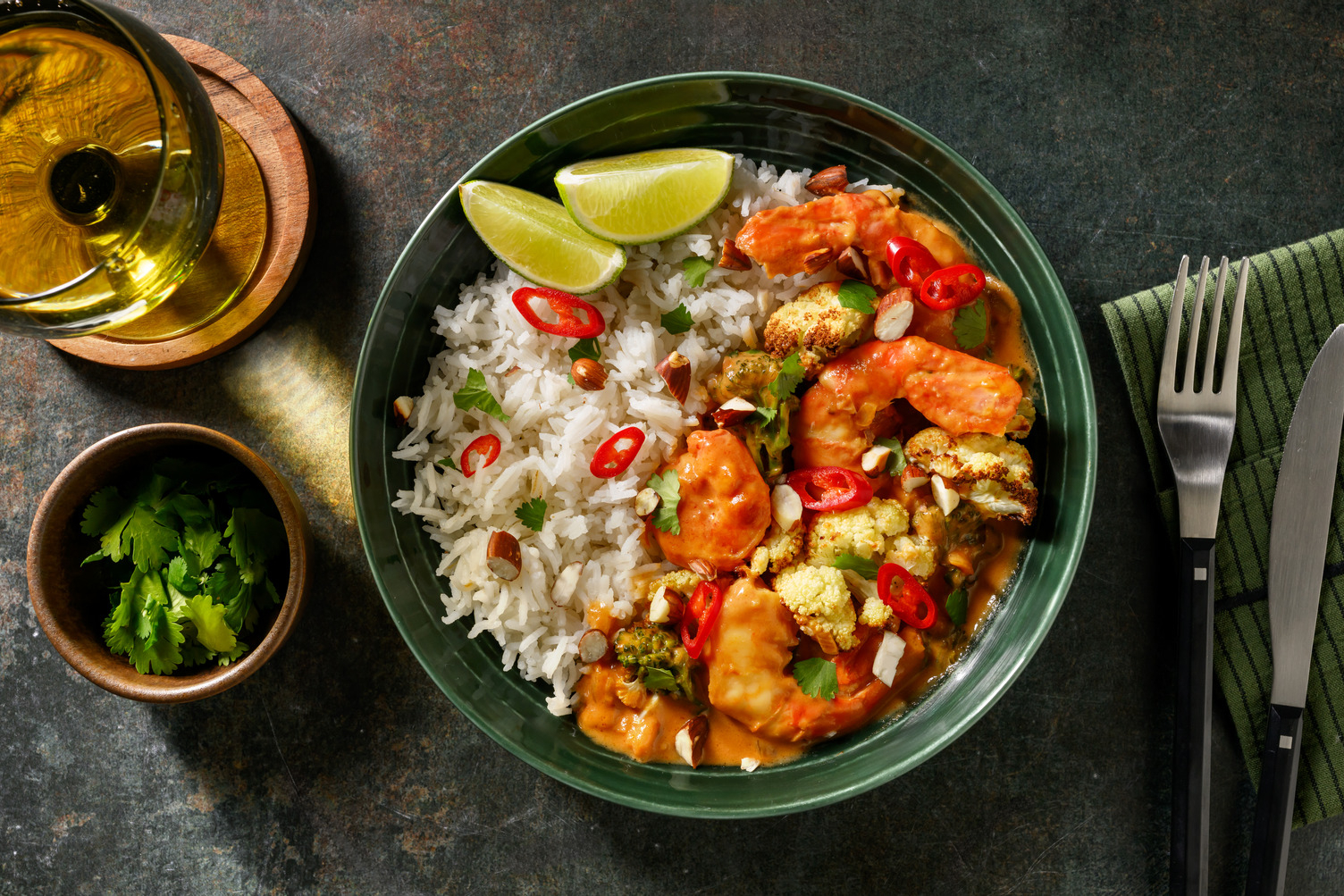 Sautéed Prawn & Cauliflower Bengali Curry