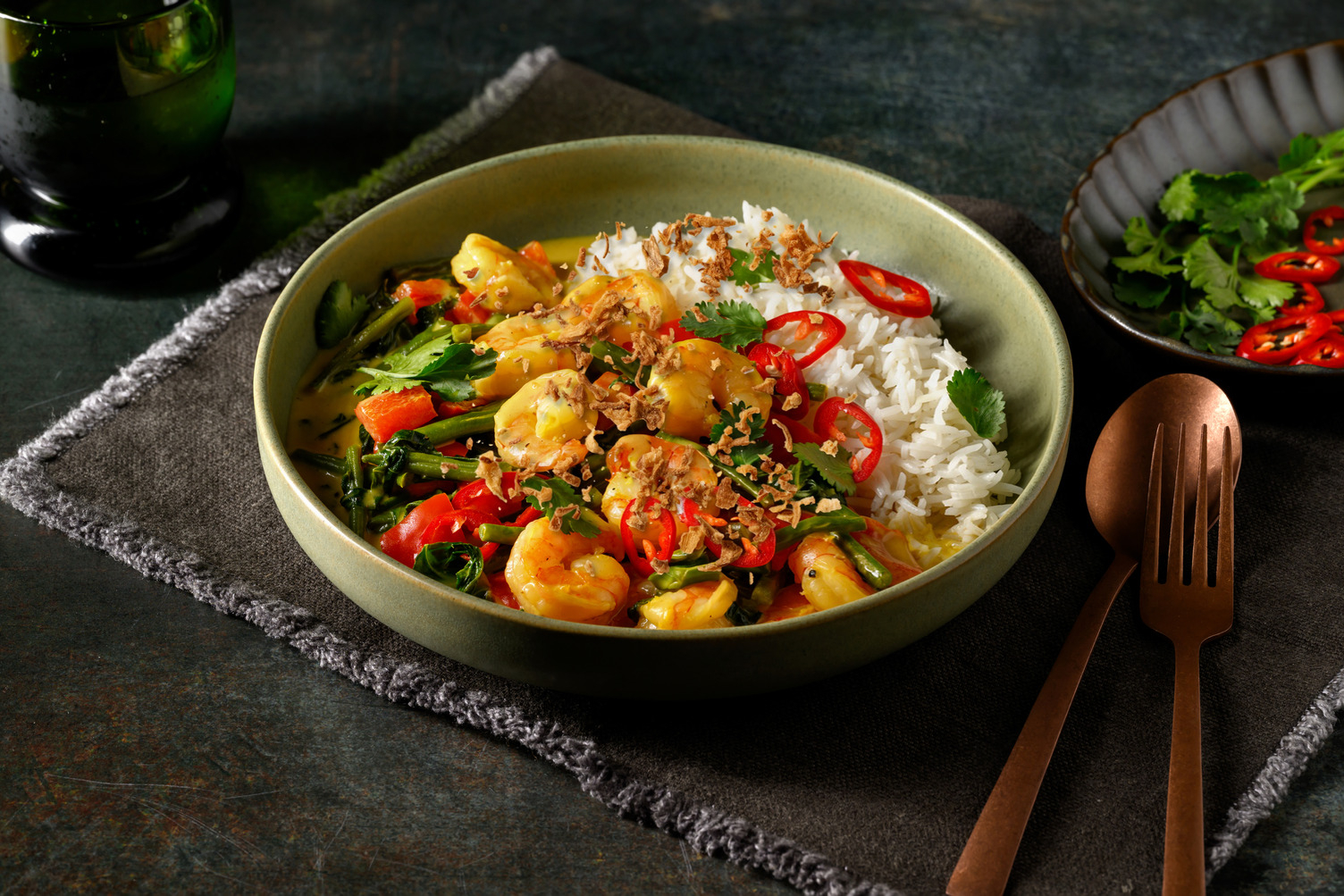 Fragrant Prawn Curry Rice Bowl
