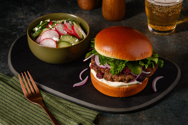 Mediterranean Venison & Beef Burger