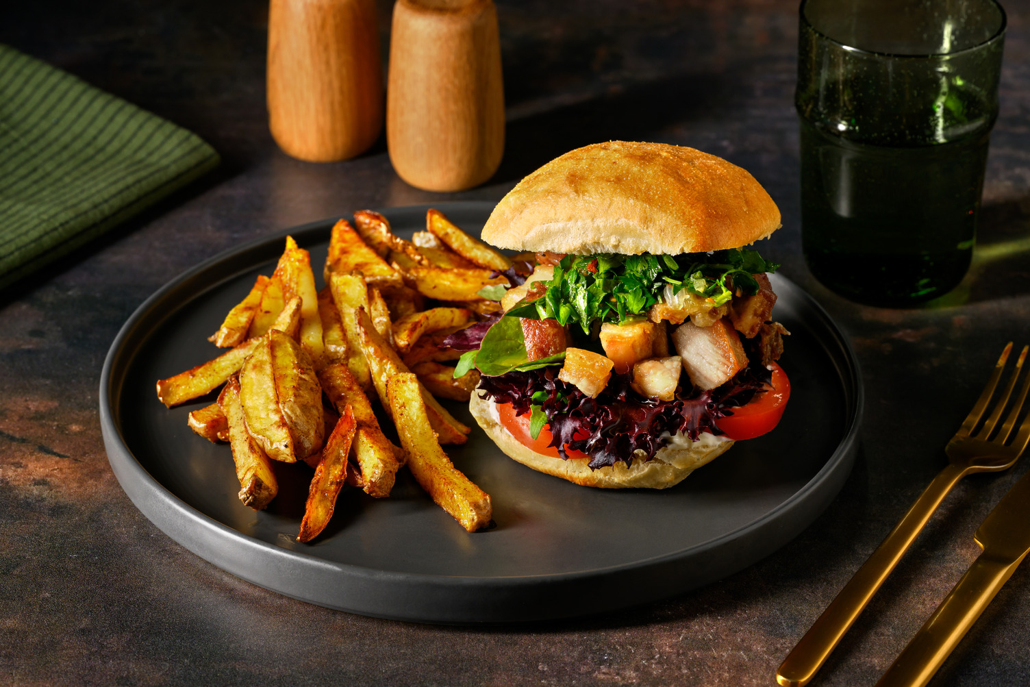 Pork Belly & Fresh Chimichurri Ciabatta