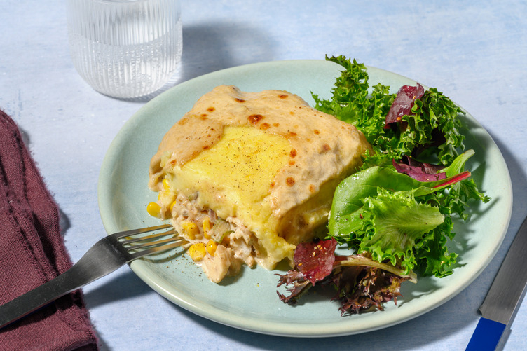 NZ Creamy Hoki & Corn Potato-Topped Pie