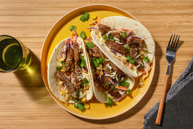 No Chop Double Tex-Mex Beef & Corn Tacos