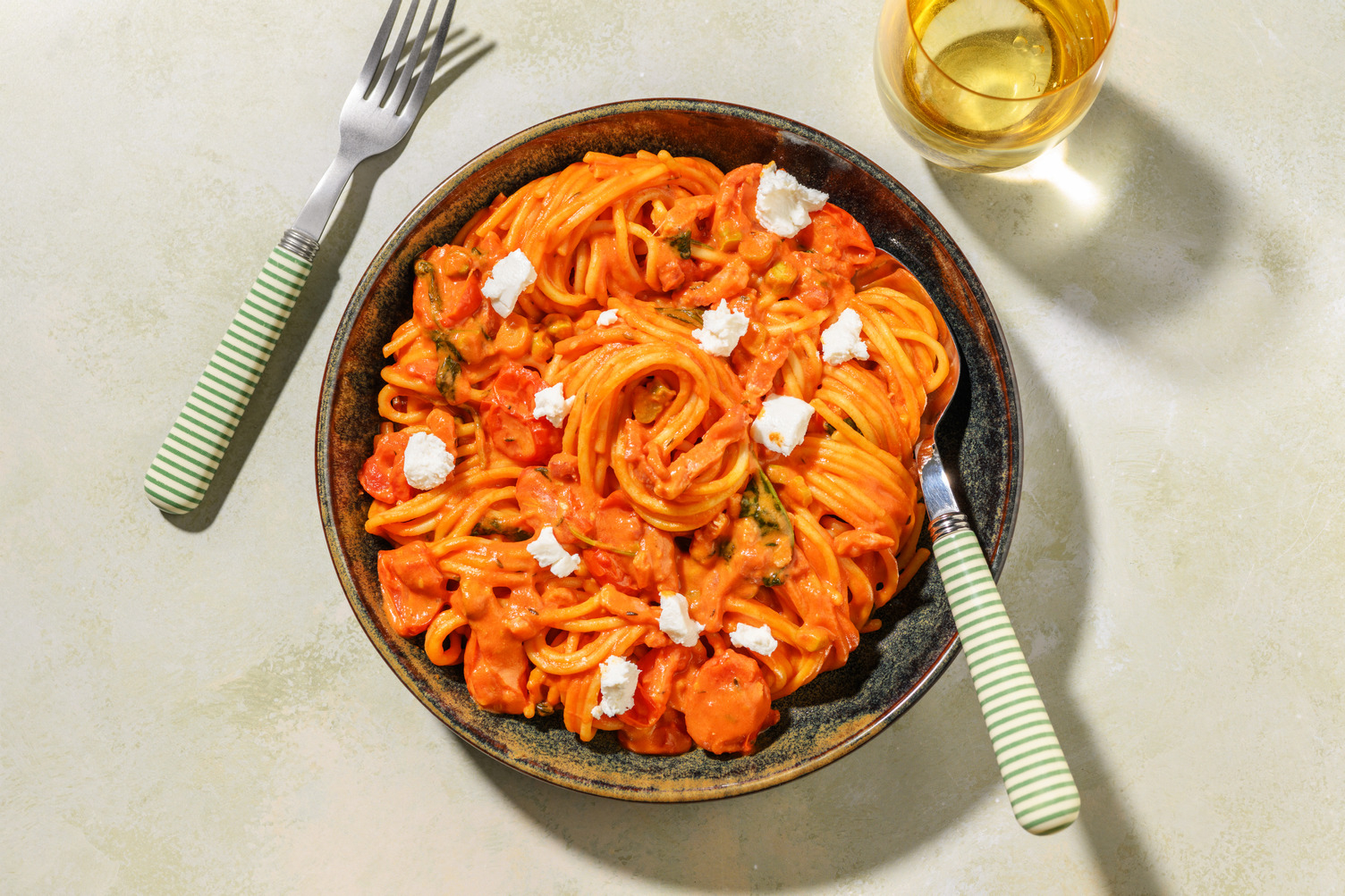 Creamy Bacon & Cherry Tomato Fasta Pasta