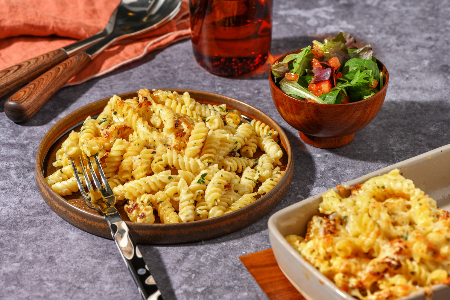 Cheesy Cauliflower Pasta Bake