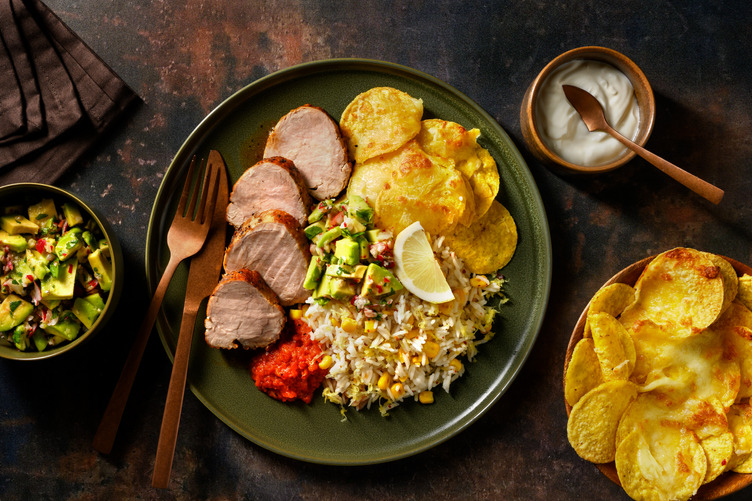 Mexican Pork & Corn-Studded Rice Fiesta