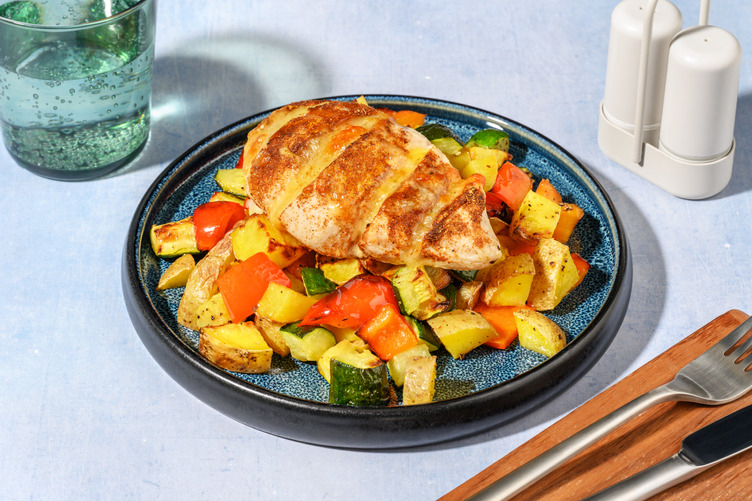 Oven-Baked Cheesy Double Hasselback Chicken