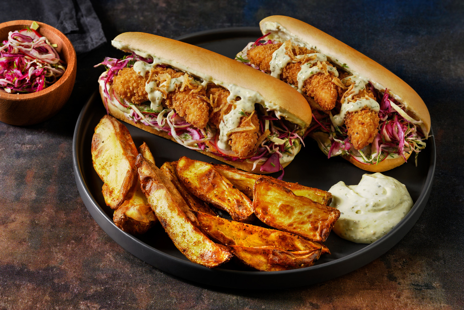 Plant-Based Crumbed Chick'n & Cabbage Roll
