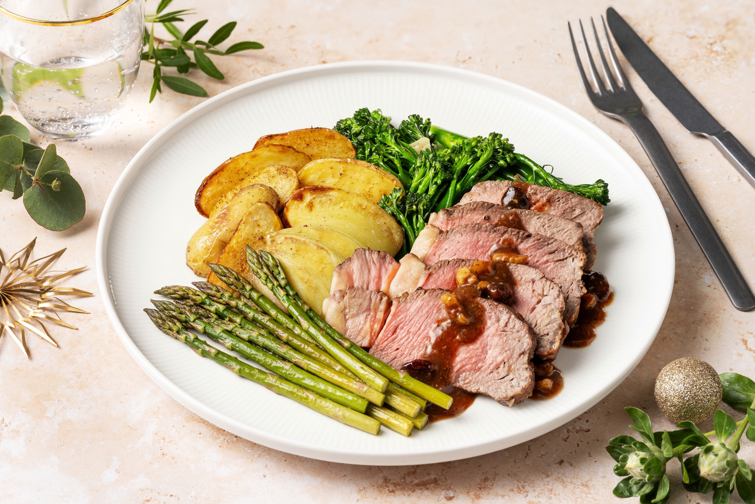 Very Merry Roast Lamb & Cranberry Walnut Sauce