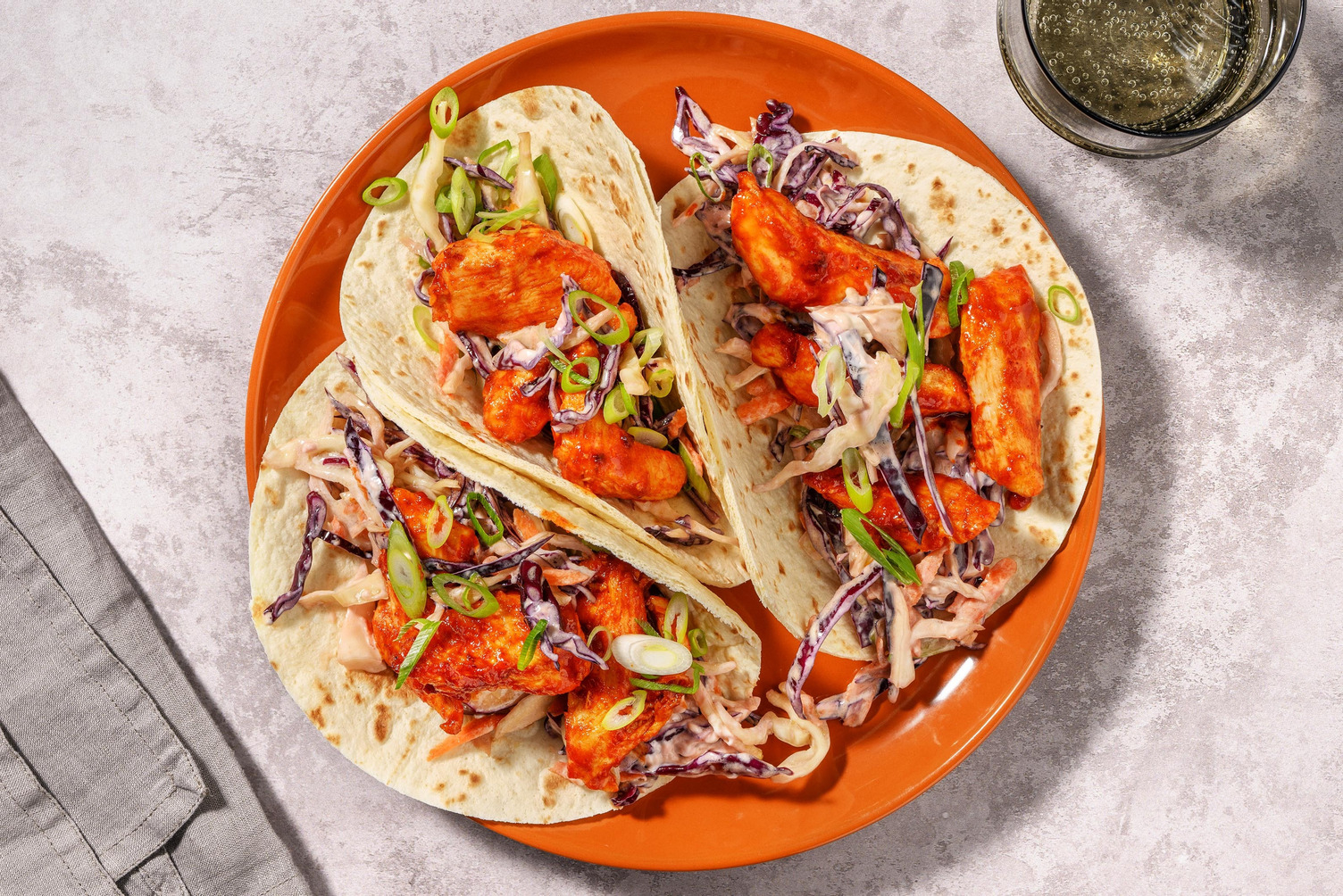 Spicy Korean-Inspired Chicken Tacos