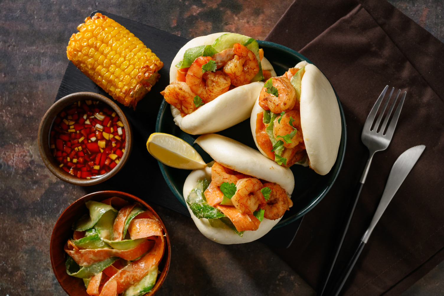 Vietnamese Prawn Bao Buns & DIY Nuoc Cham