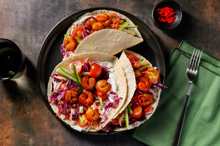 Premier Asian-Style Haloumi & Cucumber Tacos 