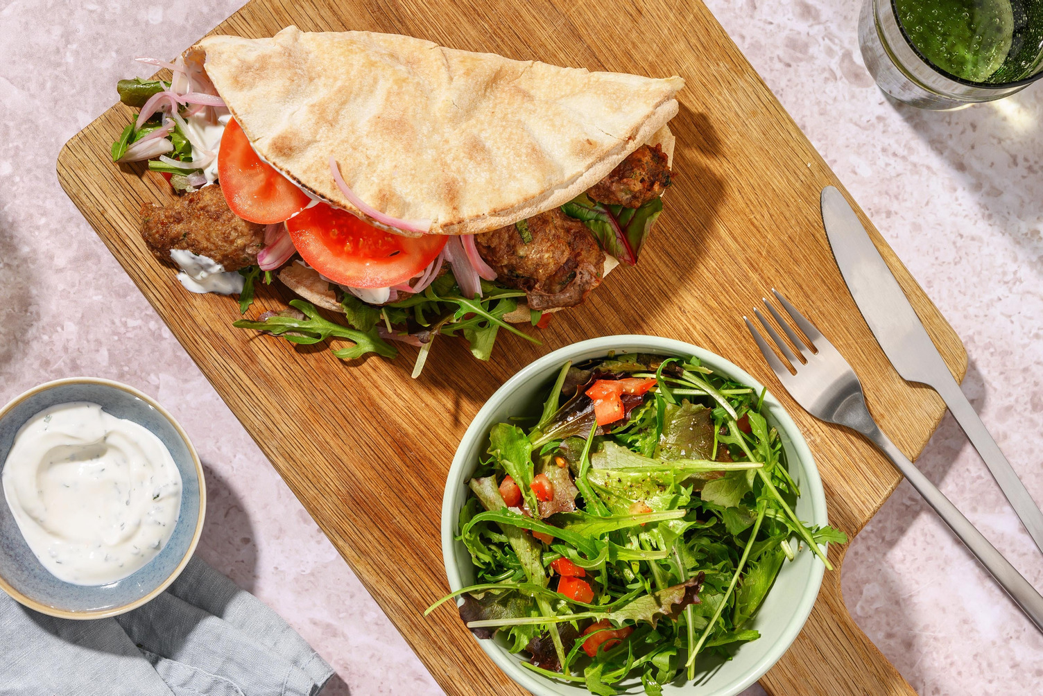 Wraps de kefta protéinée à base de plantes