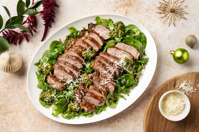 Beef Tagliata & Pesto Topping