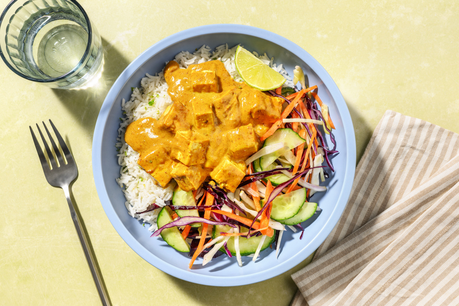 Satay Tofu, Prawn & Zesty Rice