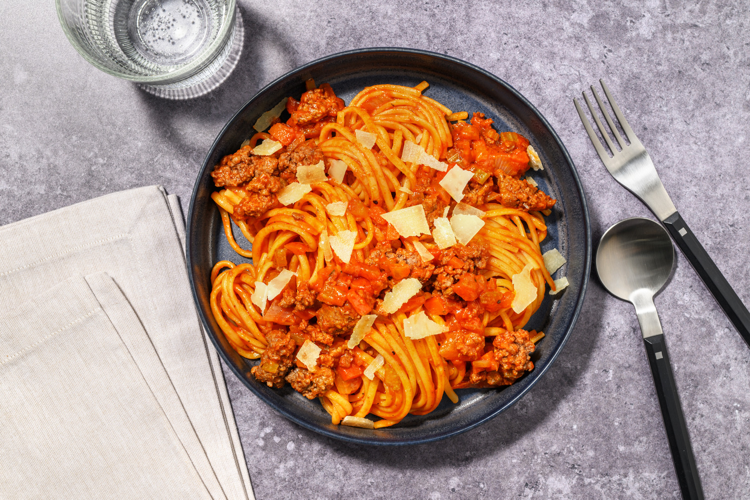 Rustic Double Beef Bolognese & Cheat's Fettuccine