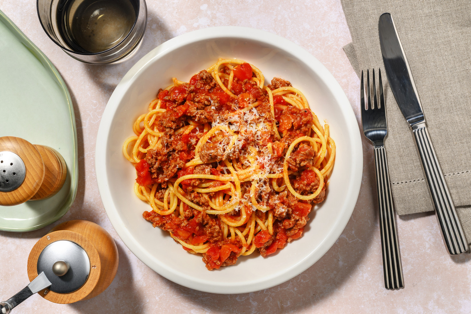 Rustic Beef Spaghetti Bolognese