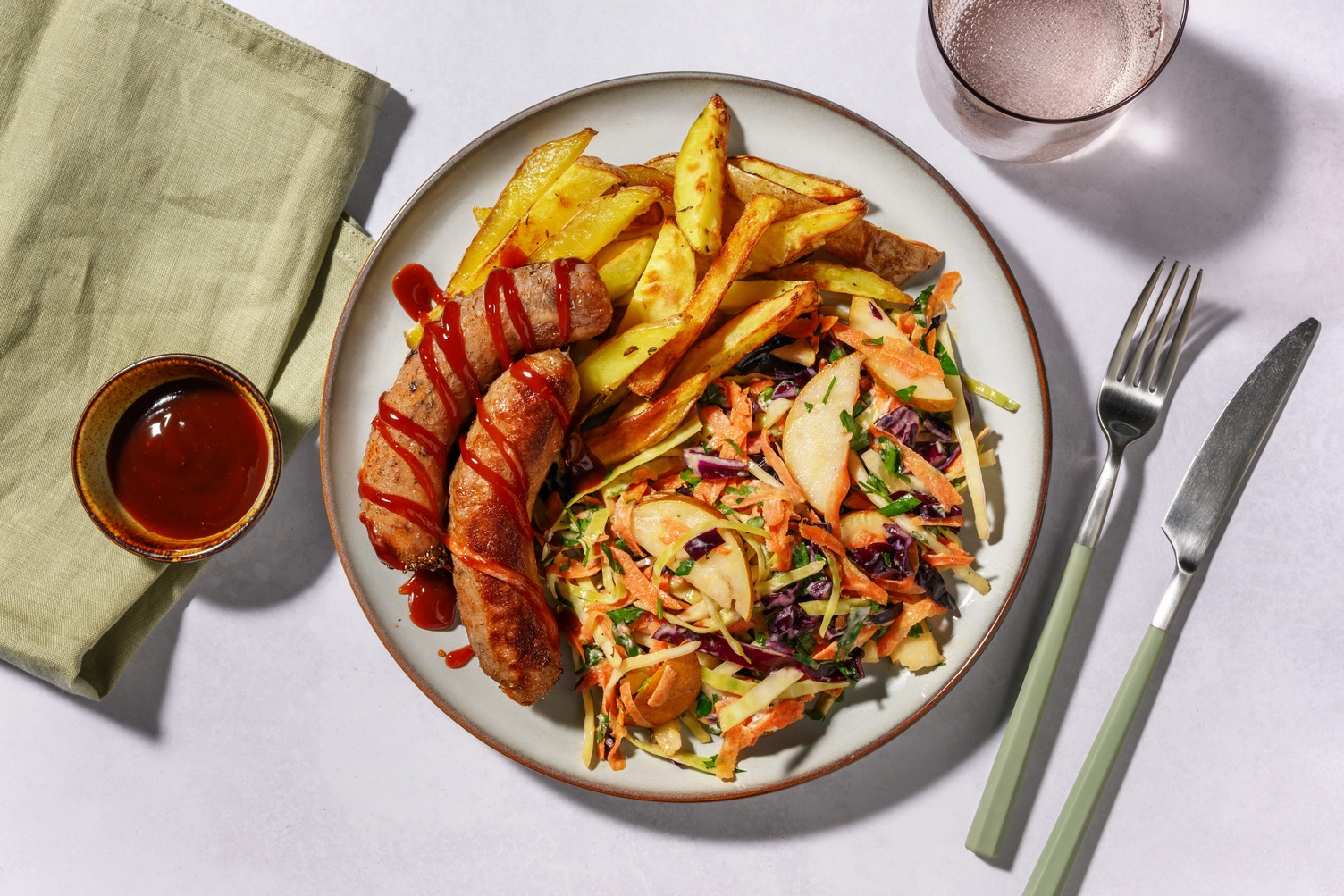 Easy Herby Plant-Based Crumbed Chick'n & Creamy Slaw