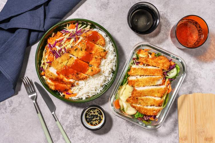 Pork Katsu Rice Bowl & Curry Sauce for Dinner