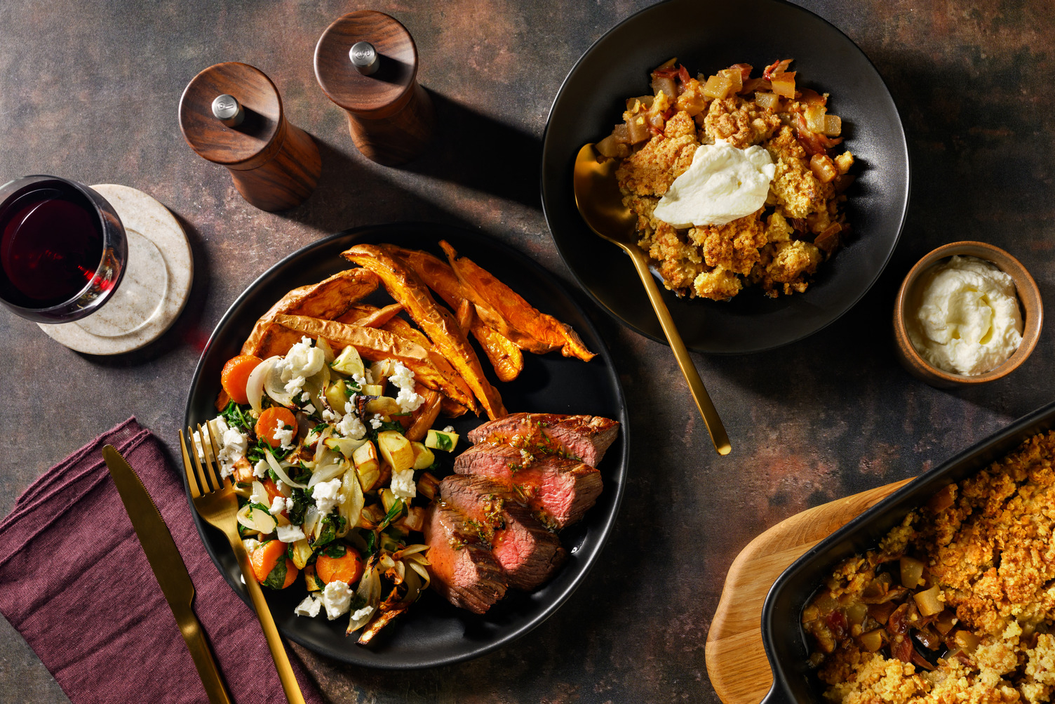 Luxe Lamb & Fetta-Root Veggie Salad for Dinner