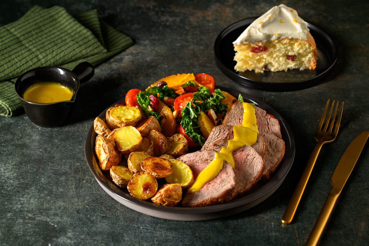 Beef Sirloin & Jewelled Kale Salad for Dinner