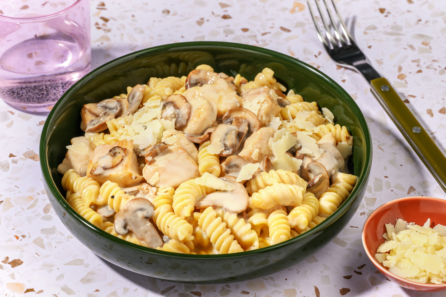 Creamy Chicken & Mushroom Fusilli