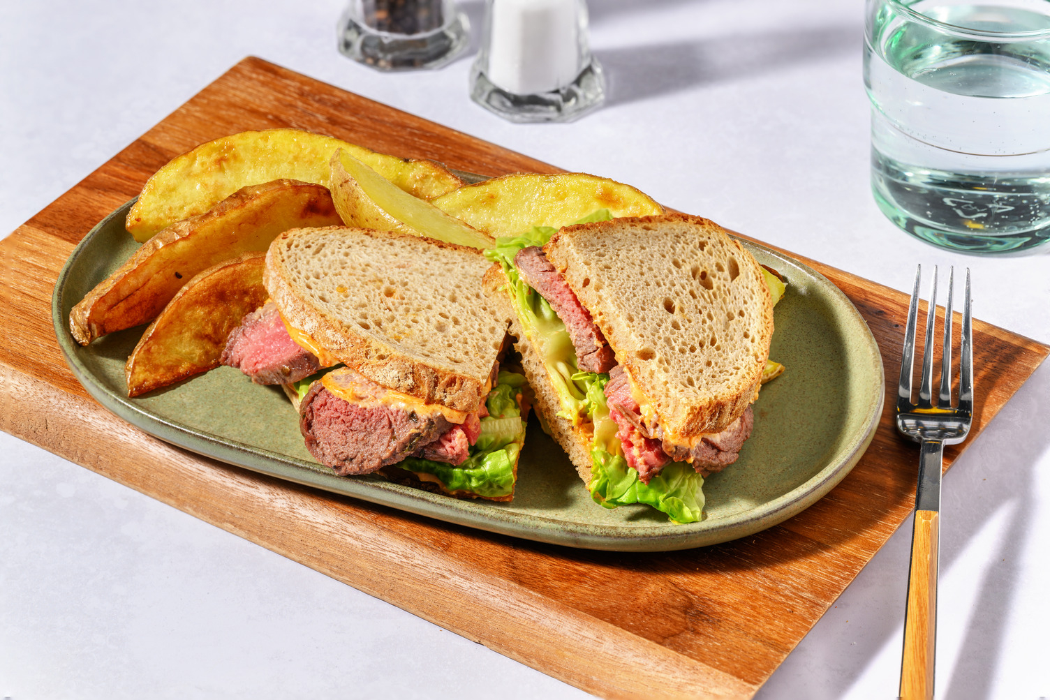 Peri-Peri Steak & Haloumi Sourdough Sandwich